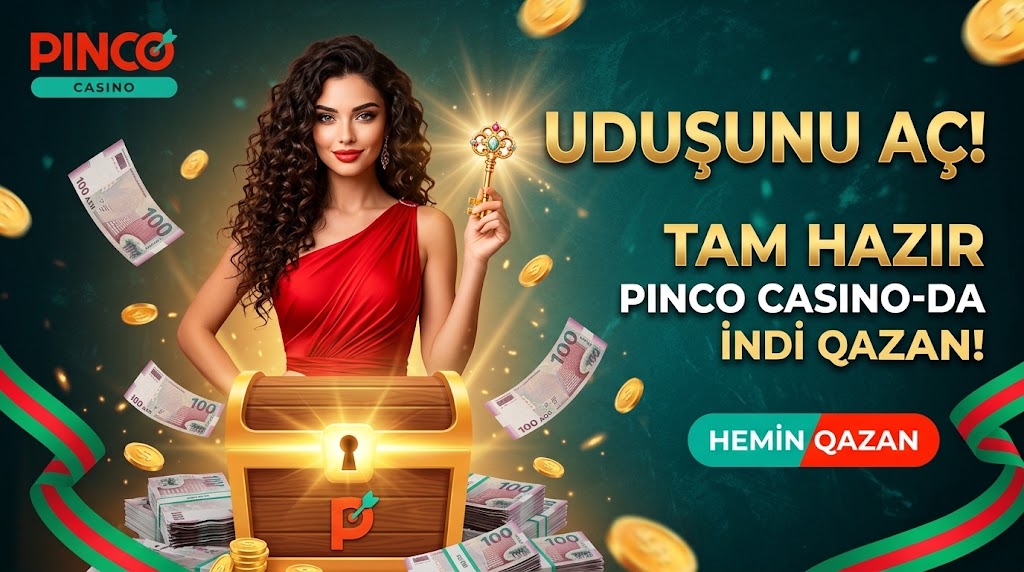 Pinco casino mobil oyun interfeysi